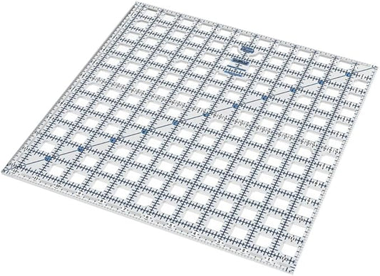 TrueCut | TrueCut Square 12.5" x 12.5" Quilting Ruler with Track and Guide for Straight Cut