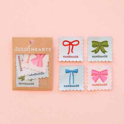 Bows Multipack Large Woven Sewing Labels