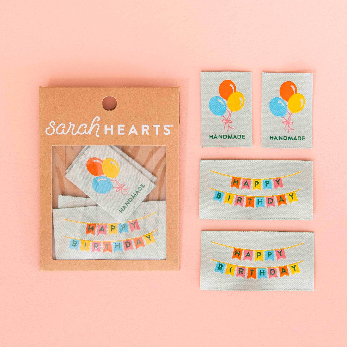 Birthday Multipack Sewing Labels - Clothing + Quilt Tags