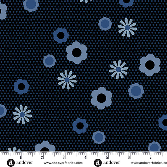 Andover | Birdie by Libs Elliott | Indigo Pin Dot Posy