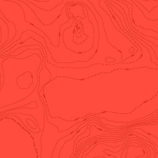 Sun Print 2023 by Alison Glass Topography - Orange