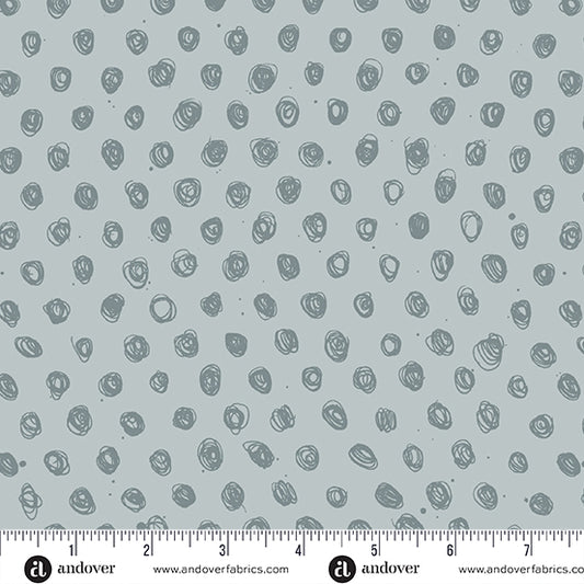 Andover | Ink by Guicy Guice | A-915-CL | Silver Sage Polka