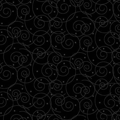 Andover | Century | Black on Black | Swirls and Stars