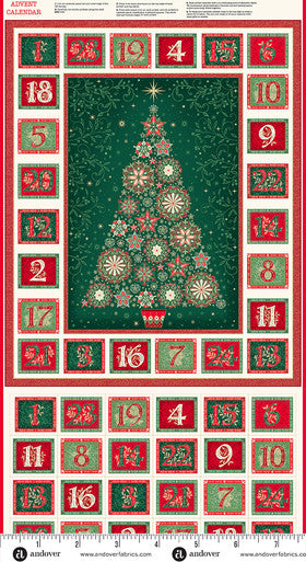 Andover | Good Tidings |  Advent Panel | Makower UK