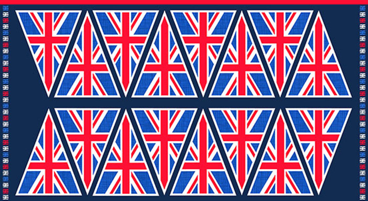 Makower UK | London Revival | UK Union Jack | Blue