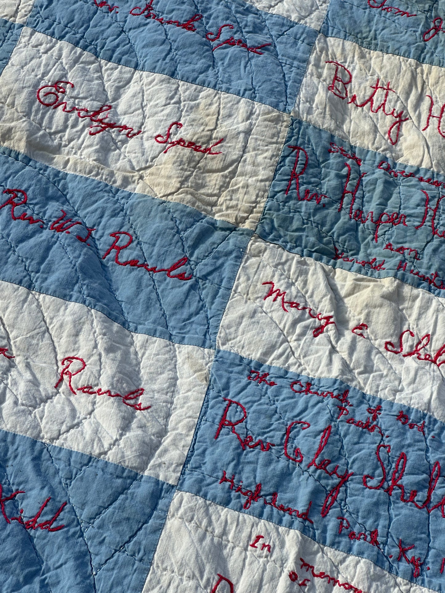 Quilt | Vintage (circa 1951) Signature Qullt | Curated Collection