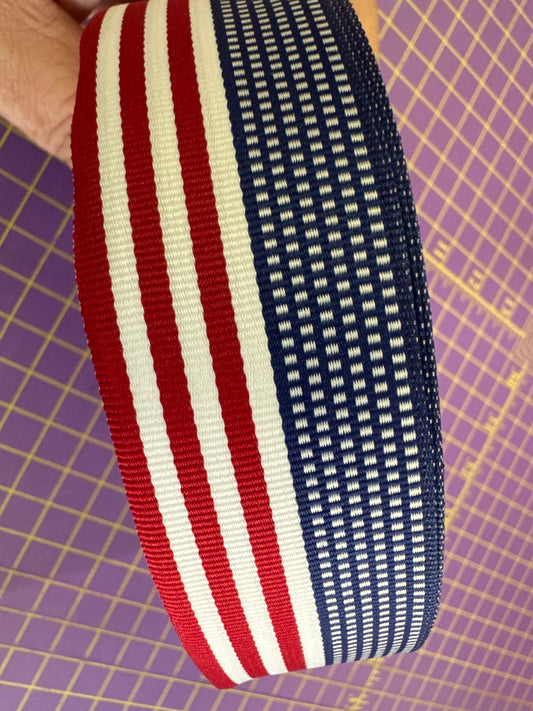 Ribbon | American Flag Ribbon | 1 1/2" | Sold by the Yard