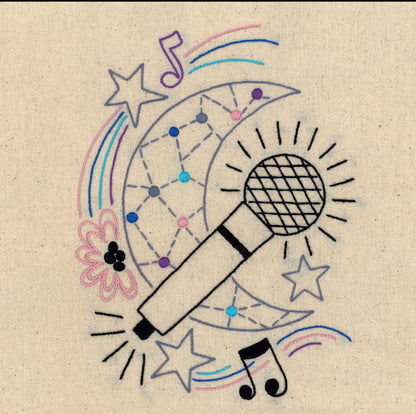 Pop Singer - Hand Stitch Embroidery Transfer Pattern
STITCHERS REVOLUTION®