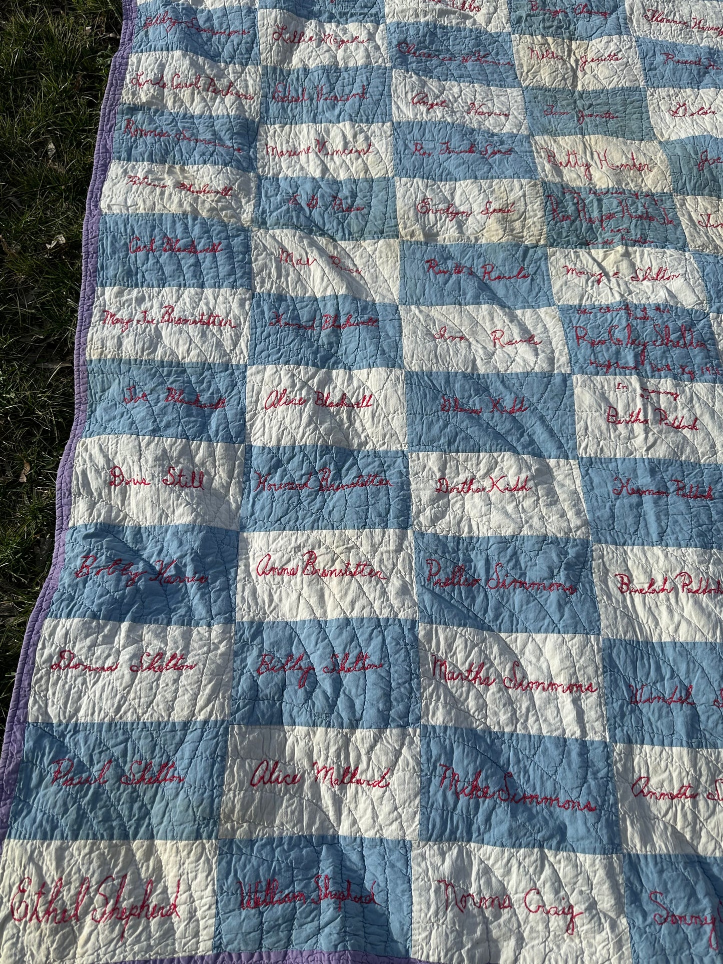 Quilt | Vintage (circa 1951) Signature Qullt | Curated Collection