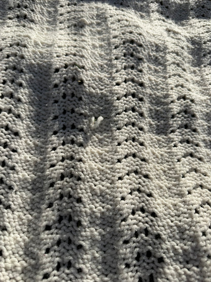 Handmade Afghan | White | Curated Collection