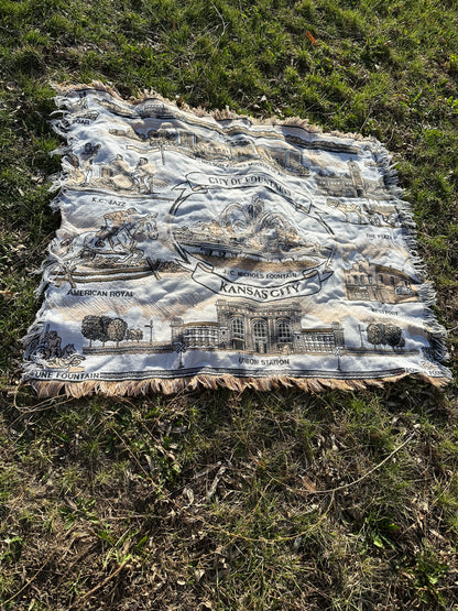 Throw | City of Fountains Kansas City | Vintage | Curated Collection