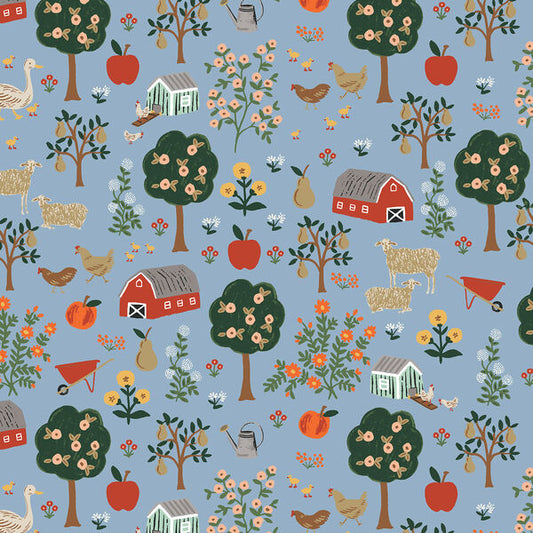 Farmhouse Slate Home Sweet Home fabric by Rifle Paper Co.