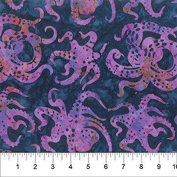 Octopus Oasis | Octopus | Navy | Batik