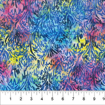 Octopus Oasis | Fans | Rainbow Multi | Batik