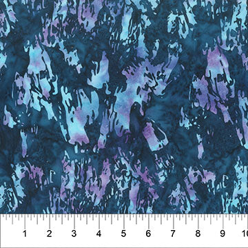 Octopus Oasis | Brush Strokes | Navy | Batik