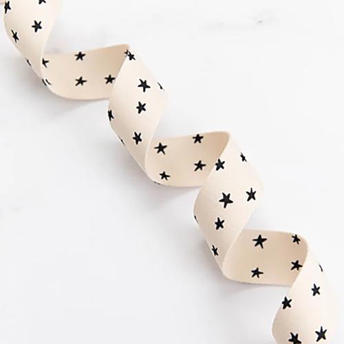 Webbing | 1.5" | Starry | Natural in Black | Alexia Marcelle Abegg