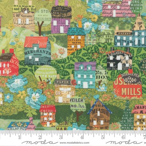 Moda | Paper Hamlet | House Hills Landscape Collage | Sprout