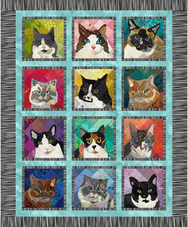 Studio E Fabrics | Meow Mix | 36 Inch Panel | Multi | E-8962P-678 | Timna Tarr