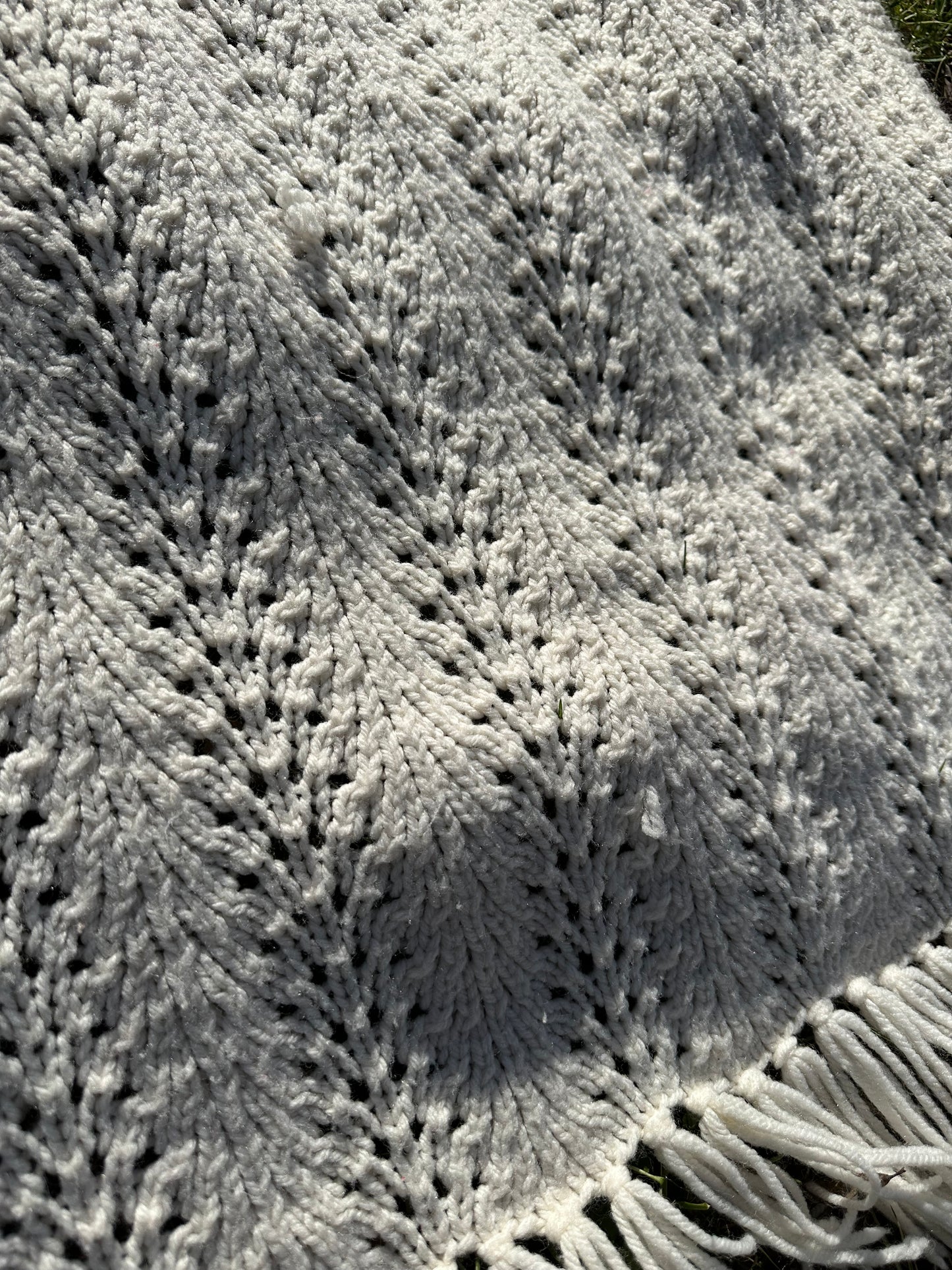 Handmade Afghan | White | Curated Collection