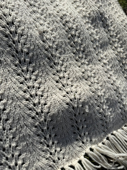 Handmade Afghan | White | Curated Collection