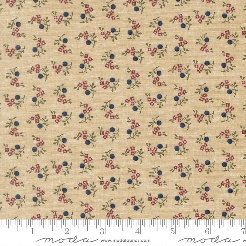 Moda | Kansas Troubles Quilters | Quail Run | Blooms and Berries | Indigo