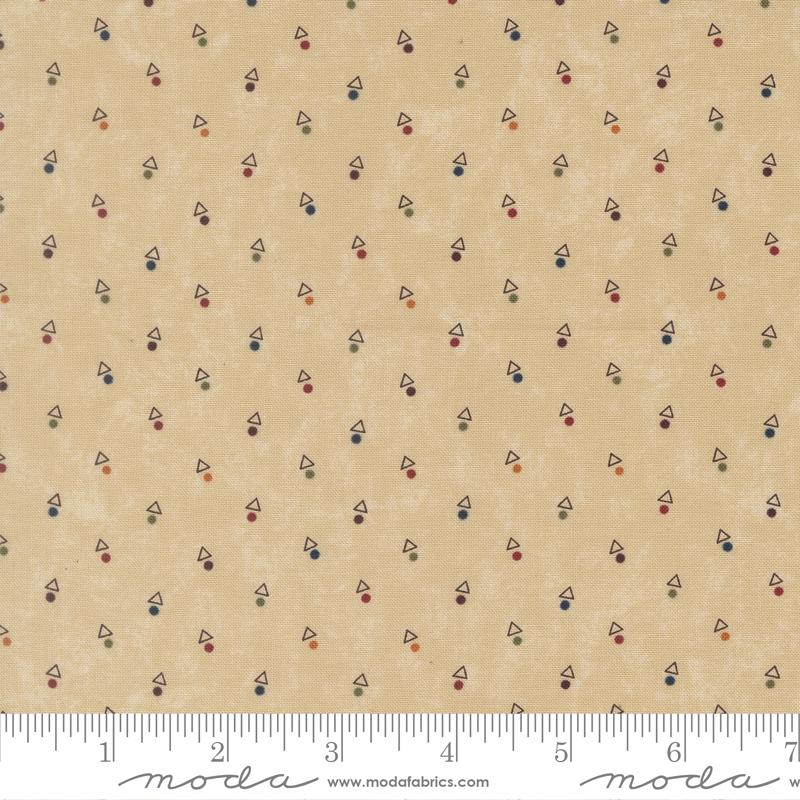 Moda | Kansas Troubles Quilters | Quail Run | Triangles | Tan