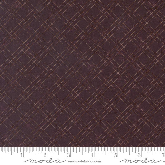 Moda | Kansas Troubles Quilters | Quail Run | Stitched | Mulberry