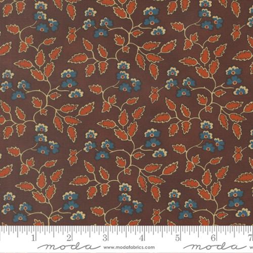 Moda | Betsy Chutchian | Pamelias Path | Prairie Flowers | Dark Chocolate