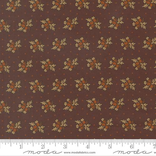 Moda | Betsy Chutchian | Pamelias Path | Posy Floral Dots | Dark Chocolate