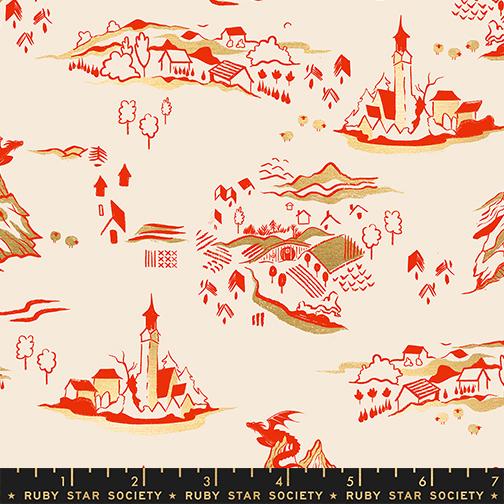 Ruby Star | Sarah Watts | Fireglow | Mountain Town | Metallic Dark Ruby | RS2133 11M