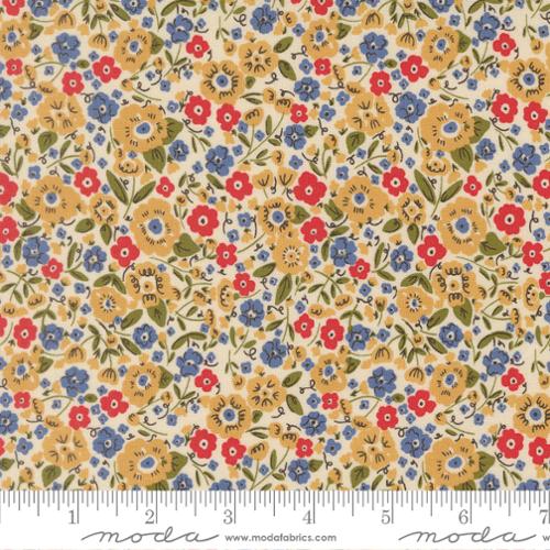Moda | The Henhouse | Calico Small Floral | Tomato | 48435-26