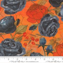Coven | Moonlit Floral | Pumpkin | Robin Pickens fabric