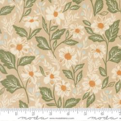 True Love by Lella Boutique - Main Floral Oatmeal Fabric