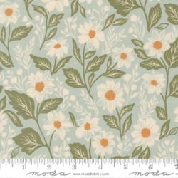 True Love by Lella Boutique - Main Floral Robins Egg Fabric
