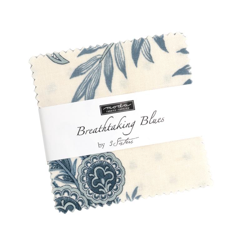 Moda | 3 Sisters | Breathtaking Blues | Mini Charm Pack