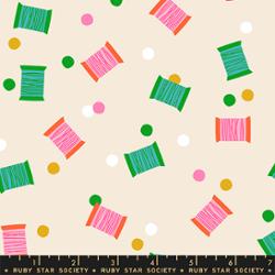 Ruby Star Society 1 800 Notion Spools Shell quilting cotton fabric RS5212 12