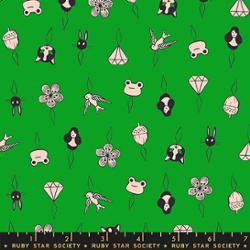 Ruby Star Society 1 800 Notion Thread Charms Deep Verdant quilting cotton fabric RS5214 16