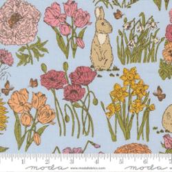 Moda | My Secret Garden | Garden Bunnies | Sky | 20982-20