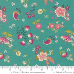 Moda Sitara Davina Blue Chill fabric by Crystal Manning