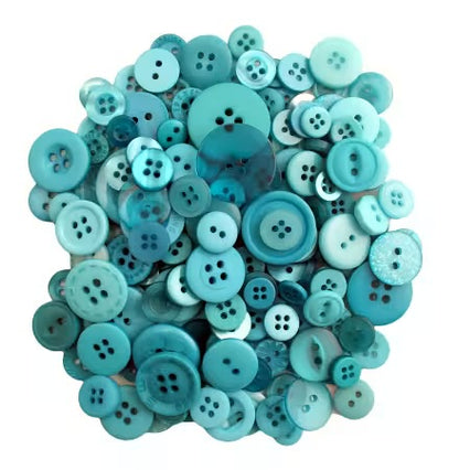 Buttons Galore & More Small Button Jar - Bali Blue