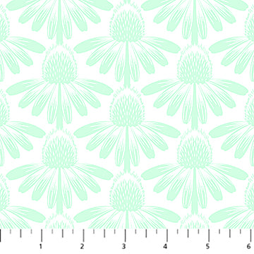 Anna Maria Textiles | Indelible | Coneflower | Mint