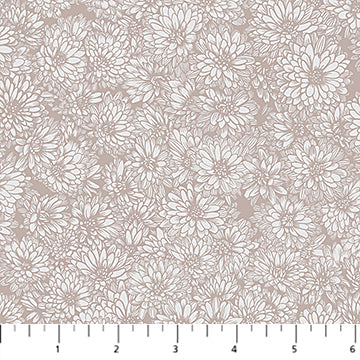 Anna Maria Textiles | Indelible | Mums | Beige