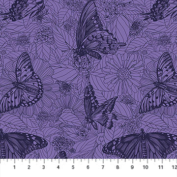 Anna Maria Textiles | Indelible Ink | Winging It | Blueberry