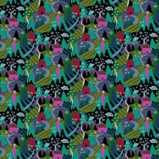 Anna Maria Textiles | Cozy Christmas | Flurry | Midnight