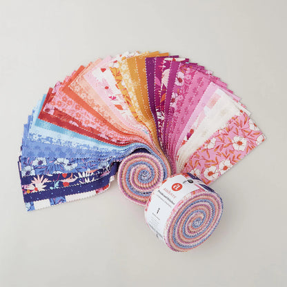 Andover | Stephanie Organes | Petals and Stitches | 2.5" Jelly Roll | 40pc