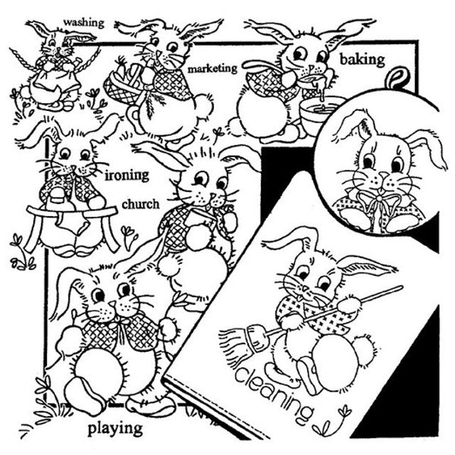 Aunt Martha’s | Embroidery Transfer Pattern | #3980 | Jack the Rabbit