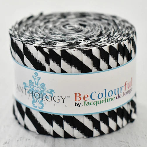 Anthology | BeColourful | Black Bias Stripe Strip Roll | BCMAGJR-4