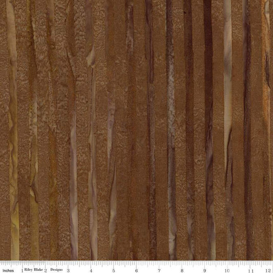 Riley Blake | Elementals | Get in Line | Batiks | Mocha Chestnut