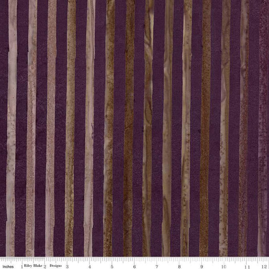 Riley Blake | Elementals | Get in Line | Batiks | Grape Coal