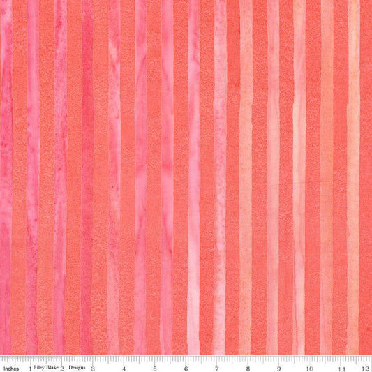 Riley Blake | Elementals | Get in Line | Batiks | Salmon Run